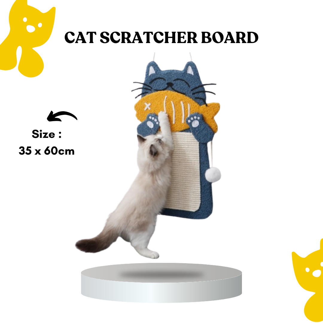 Cute cat scratcher pad - 35 x 60cm