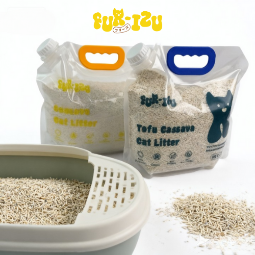 Cassava Cat litter Eco friendly 2.5kg - Fast Clumping & Odor Control with Multiple Flavors