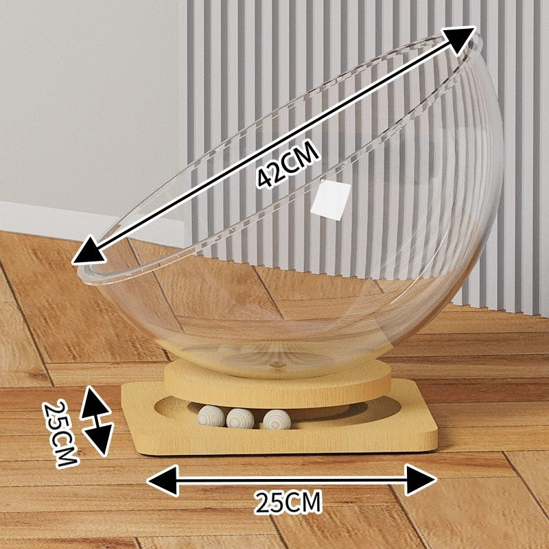 Space Capsule cat nest transparent size 37cm / 42cm