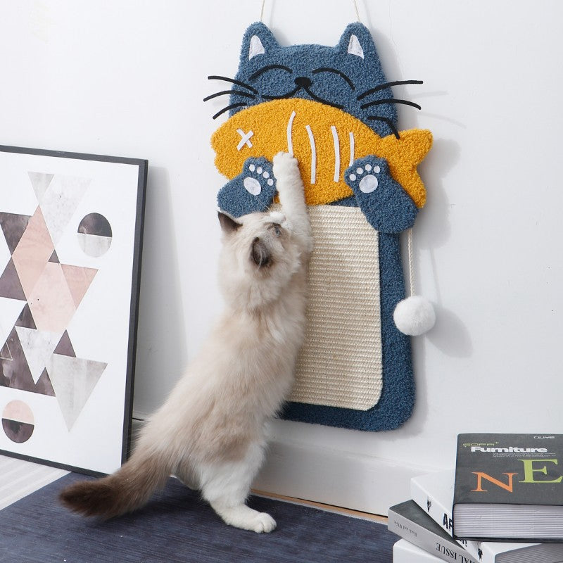 Cute cat scratcher pad - 35 x 60cm