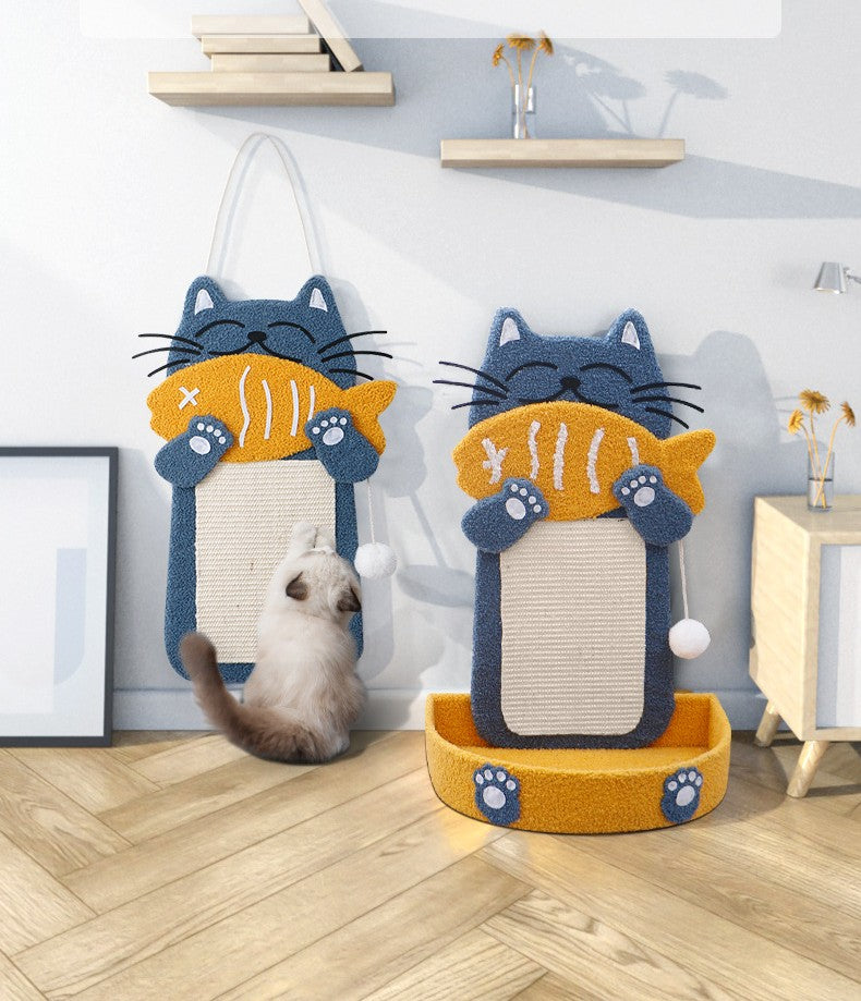 Cute cat scratcher pad - 35 x 60cm