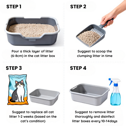 Tofu mix Cassava Cat Litter 2.5kg - Fast Clumping & Odor Control with Multiple Flavors