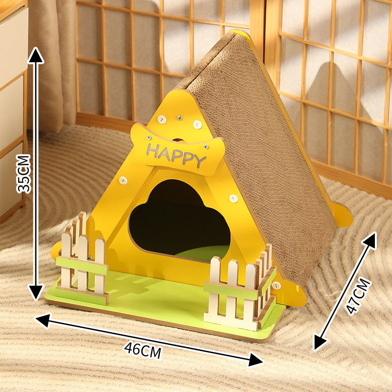 Cat House with Scratching Roof 46x47x35cm