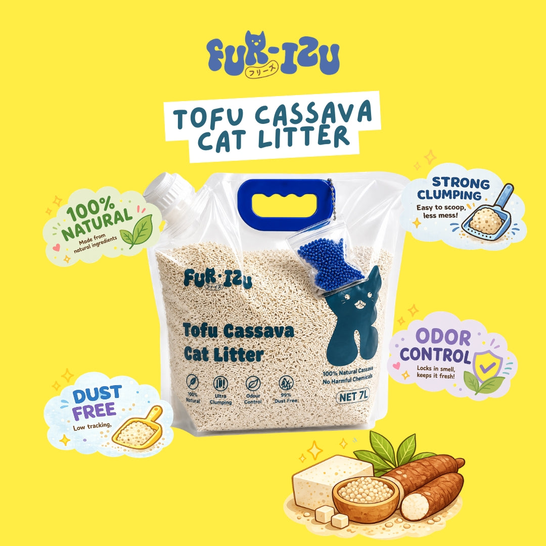 Tofu Mix Cassava Cat Litter 2.5kg | Fast Clumping, Odour Control