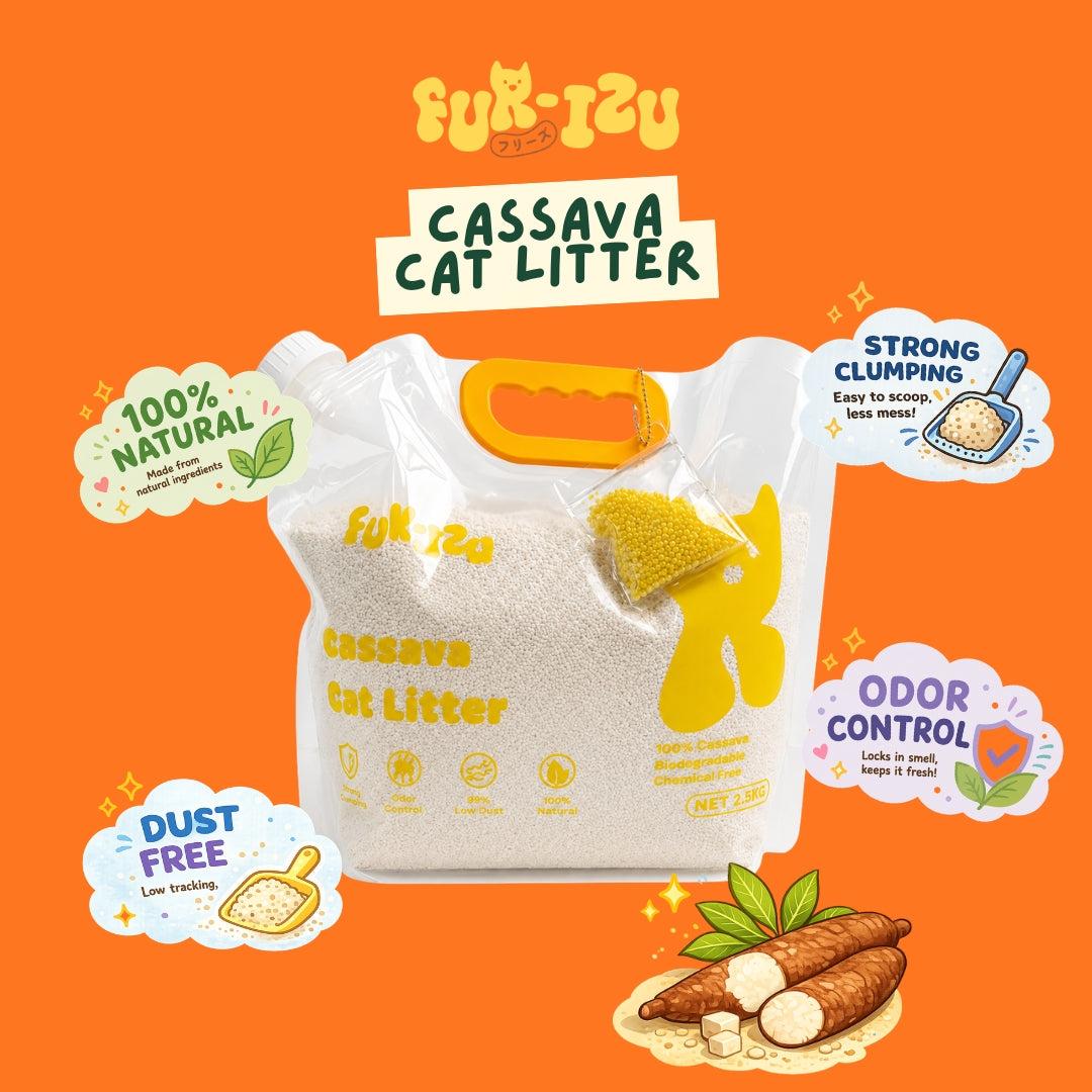 Cassava Cat Litter 2.5kg | Eco Friendly, Dust-Free